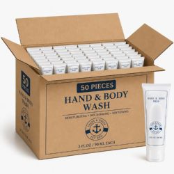 50 Pieces Yacht & Smith 2 In 1 Hand And Body Wash 3oz Bottle - Soap & Body Wash