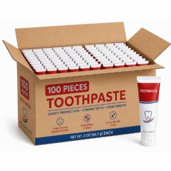 100 Pieces Yacht & Smith Toothpaste Tube 2oz - Toothbrushes and Toothpaste