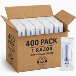 400 Pieces Yacht & Smith Double Blade Razor In Film Bag - Shaving Razors