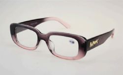 36 Pieces Women's Gradient Rectangular Reading Glasses With Gold Logo Accents - Eyeglass & Sunglass Cases