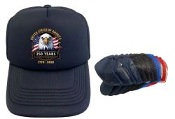 24 Pieces United State Of America 250 Freedom & Independence Usa Eagle Trucker Hat - Baseball Caps & Snap Backs