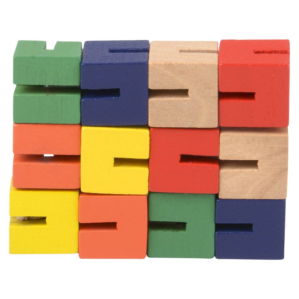 288 pieces 6" Wooden Twist Cube - Store