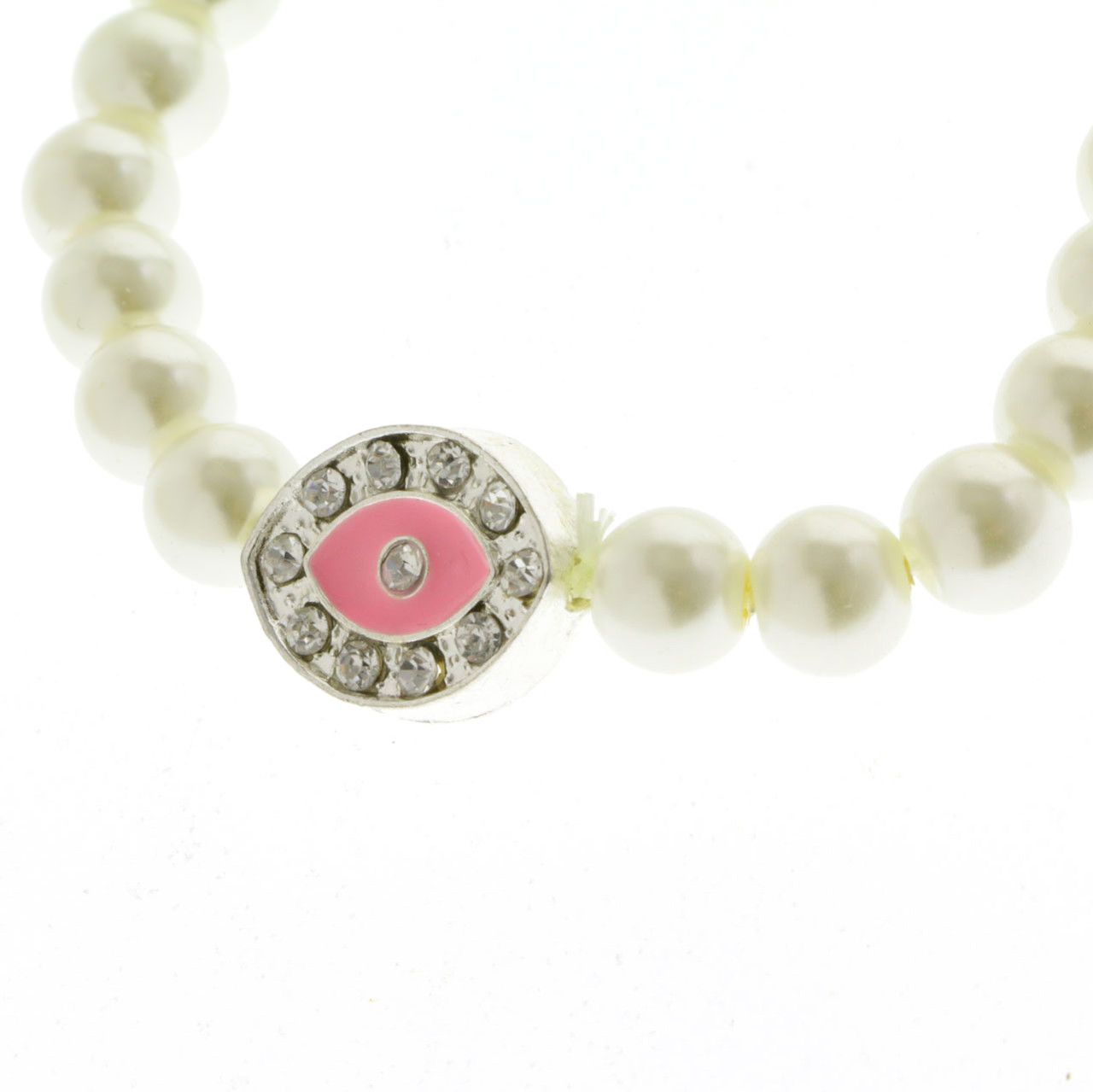 60 Wholesale White Beaded Bracelets With Stud Earrings