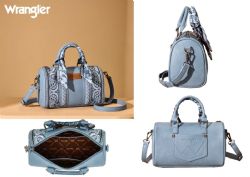 4 Pieces Wrangler Braided Paisley Bandana Boston Bag - Jean - Tote Bags & Slings