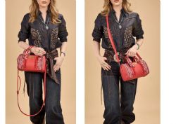 4 Pieces Wrangler Braided Paisley Bandana Boston Bag - Red - Tote Bags & Slings