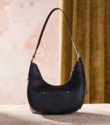 4 Pieces Wrangler Cow Print Fringe Shoulder Hobo Bag - Black - Shoulder Bags & Messenger Bags