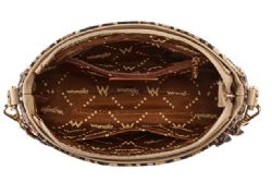 4 Pieces Wrangler Western Leopard Print Shoulder Bag With Chain Detail - Leopard - Shoulder Bags & Messenger Bags