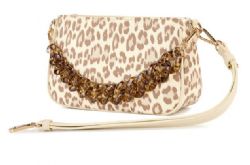 4 Pieces Wrangler Western Leopard Print Shoulder Bag With Chain Detail - Tan - Shoulder Bags & Messenger Bags