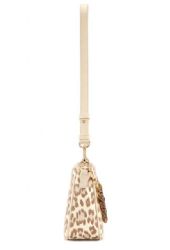 4 Pieces Wrangler Western Leopard Print Shoulder Bag With Chain Detail - Tan - Shoulder Bags & Messenger Bags