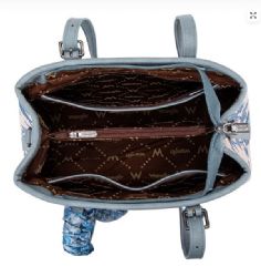 4 Pieces Wrangler Floral Printed Braided Scarf Tote/crossbody Bag - Jean - Tote Bags & Slings