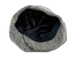 6 Pieces Herringbone Wool Big Applejack Newsboy Cap - Fedoras, Driver Caps & Visor