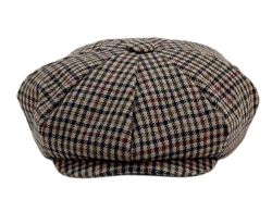 6 Pieces Plaid Wool Big Applejack Newsboy Cap - Fedoras, Driver Caps & Visor