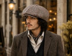 6 Pieces Plaid Wool Big Applejack Newsboy Cap - Fedoras, Driver Caps & Visor