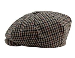 6 Pieces Plaid Wool Big Applejack Newsboy Cap - Fedoras, Driver Caps & Visor