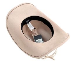 6 Pieces Poly Felt Western Cowboy Hat W/ Decoration Band Pink - Cowboy & Boonie Hat