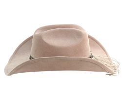 6 Pieces Poly Felt Western Cowboy Hat W/ Decoration Band Pink - Cowboy & Boonie Hat