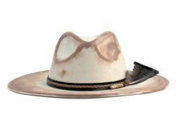6 Pieces Wide Brim Fashion Fedora With Braided Band Beige - Fedoras, Driver Caps & Visor