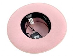 6 Pieces Wide Brim Fashion Fedora With Braided Band Beige Indi Pink - Fedoras, Driver Caps & Visor