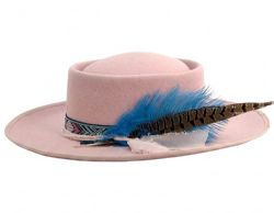 6 Pieces Wide Brim Fashion Fedora With Braided Band Beige Indi Pink - Fedoras, Driver Caps & Visor