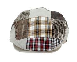 12 Pieces Patchwork Cotton Ivy Cap - Fedoras, Driver Caps & Visor