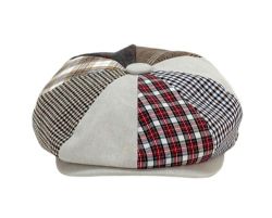 12 Pieces Multi Patch Work Cotton Newsboy Cap - Fedoras, Driver Caps & Visor