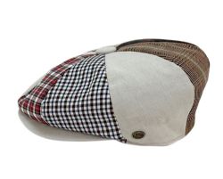 12 Pieces Multi Patch Work Cotton Newsboy Cap - Fedoras, Driver Caps & Visor