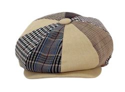 12 Pieces Multi Patch Work Cotton Newsboy Cap - Fedoras, Driver Caps & Visor