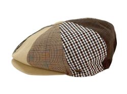 12 Pieces Multi Patch Work Cotton Newsboy Cap - Fedoras, Driver Caps & Visor