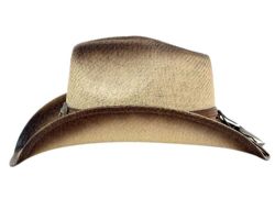 6 Pieces Western Cowboy Hats W/bull Buckle & Trim Band - Cowboy & Boonie Hat
