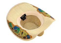 6 Pieces Western Cowboy Hats W/design Badge &trim Band - Cowboy & Boonie Hat