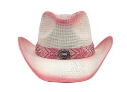 6 Pieces Western Cowboy Hats W/silver Buckle & Trim Band - Cowboy & Boonie Hat