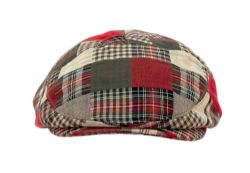 12 Pieces Cotton Patchwork Slim Fit Six Panel Plaid Ivy Cap - Fedoras, Driver Caps & Visor