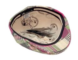 12 Pieces Cotton Patchwork Slim Fit Six Panel Plaid Ivy Cap - Fedoras, Driver Caps & Visor