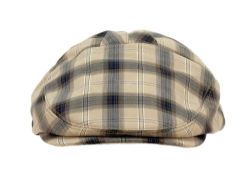 12 Pieces Cotton Slim Fit Six Panel Plaid Ivy Cap - Fedoras, Driver Caps & Visor