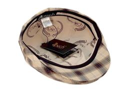 12 Pieces Cotton Slim Fit Six Panel Plaid Ivy Cap - Fedoras, Driver Caps & Visor