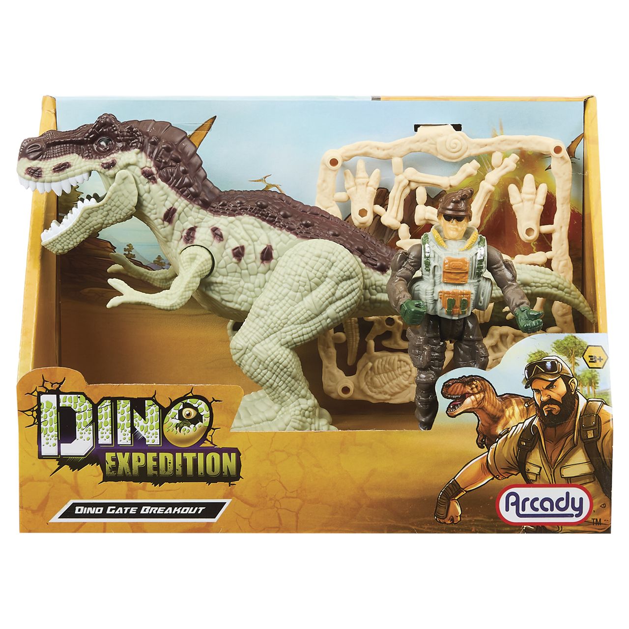 18 pieces Dino Expedition Dinosaur & Explorer Playset - Girls Toy Sets