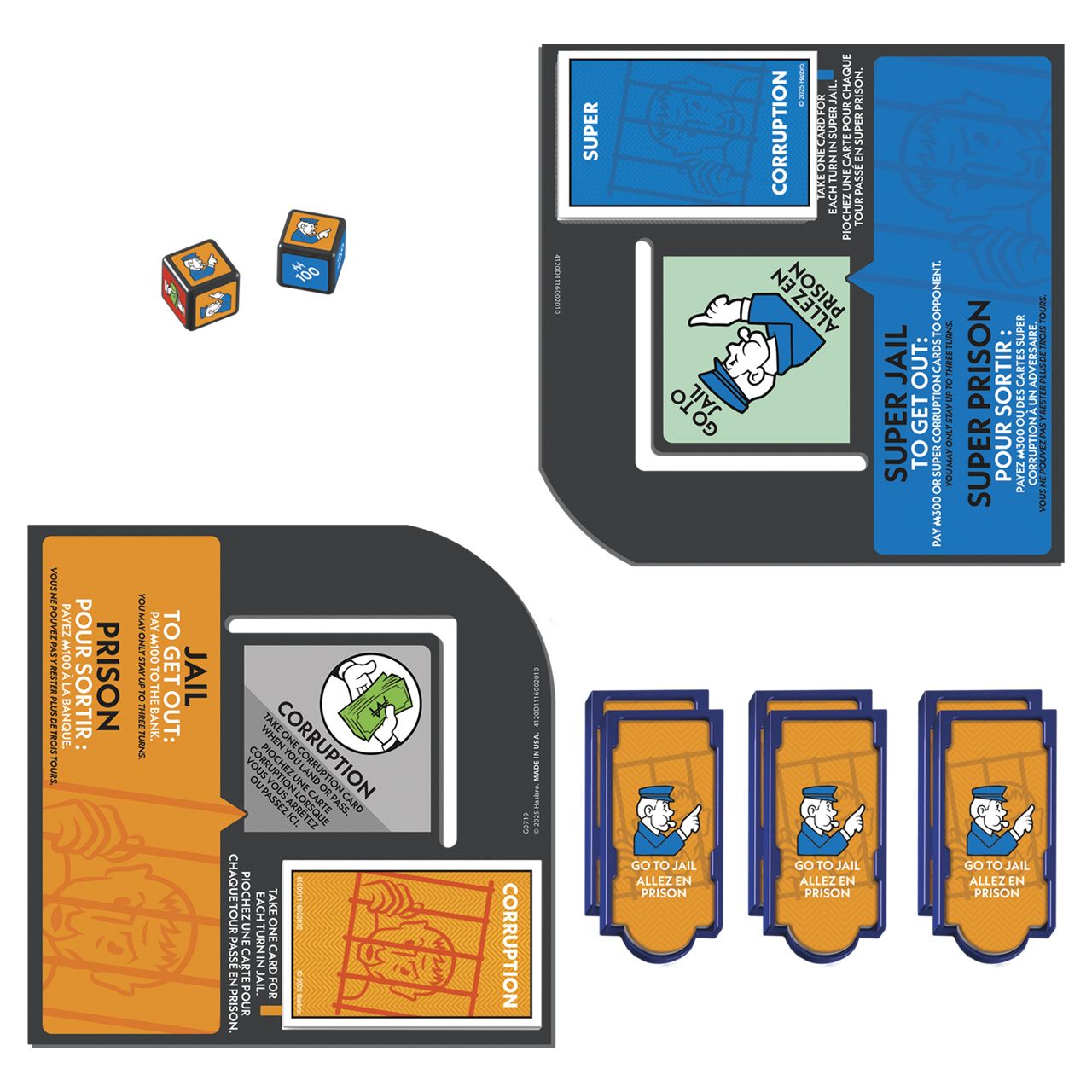 12 pieces Monopoly Go To Jail Expansion Game - Card Games