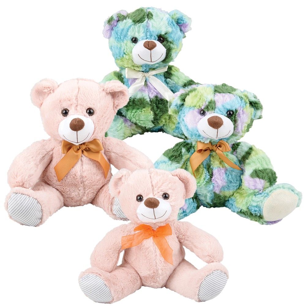 36 pieces 10" Ribbon Bear Assortment - Plush Toys