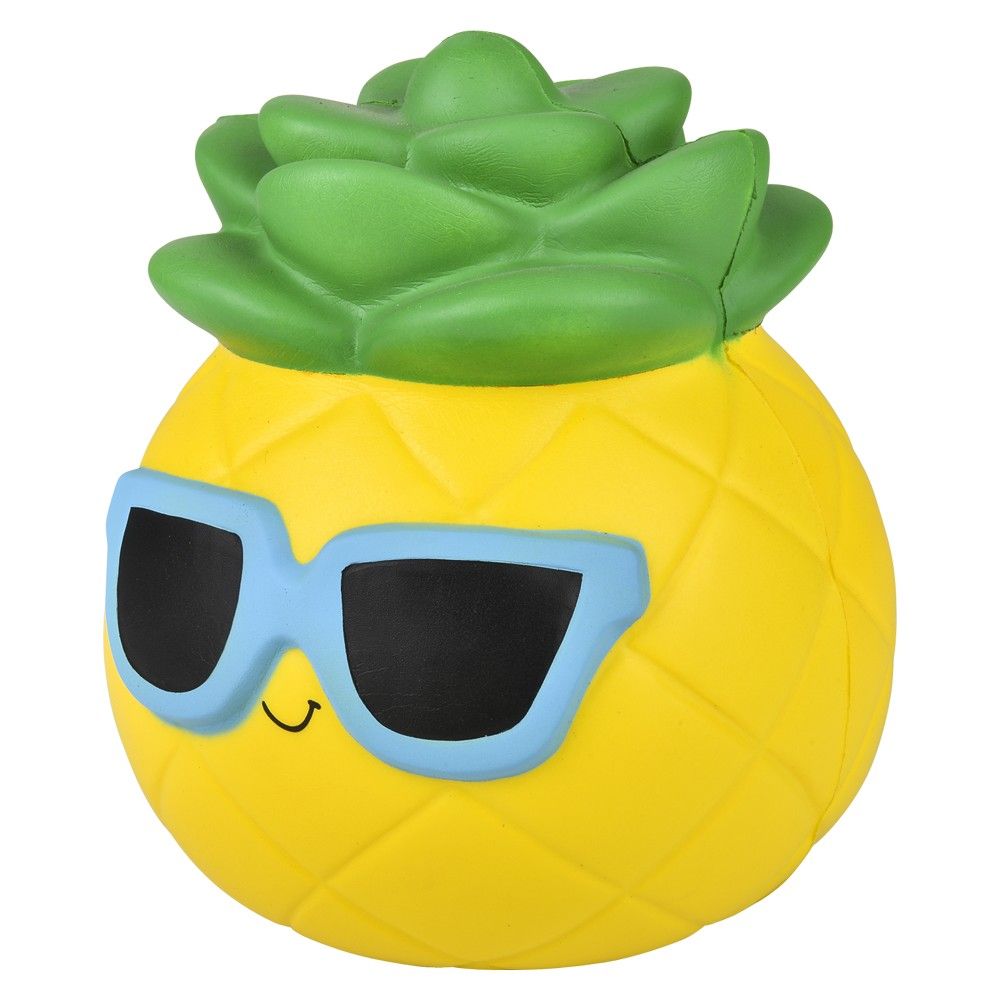 12 pieces Jumbo Squish Pineapple Sunglasses Mix 10 inch - Slime & Squishees
