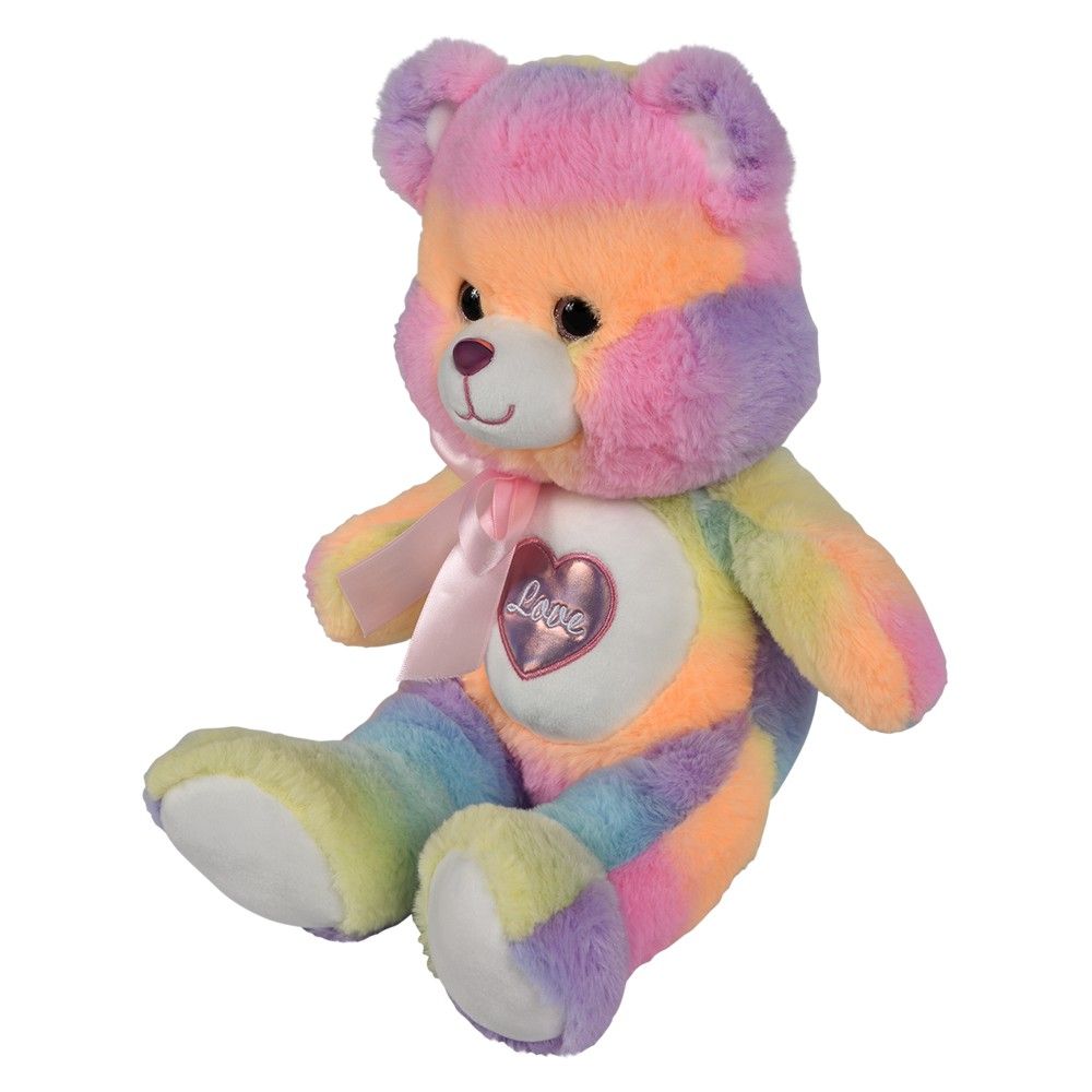 18 pieces 15 inch Cotton Candy Heart Bear - Plush Toys