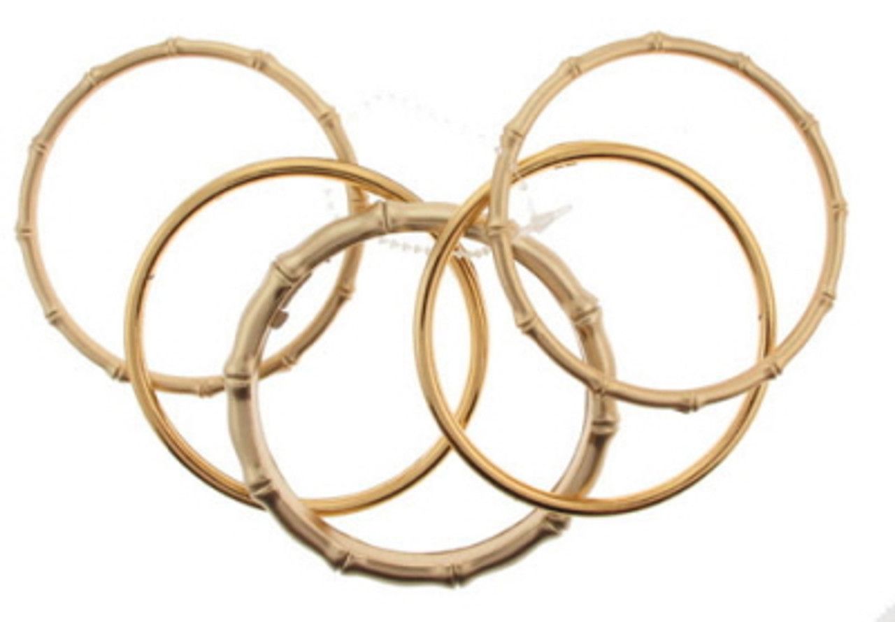 60 Wholesale Goldtone Bangle Bracelets