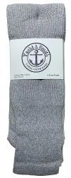 Yacht & Smith Men's Cotton 28 Inch Terry Cushioned Athletic Gray Tube Socks Size 10-13