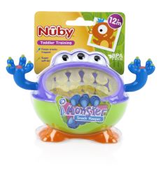 24 Wholesale Nuby Monster Snack Keeper 9 oz 12 months up