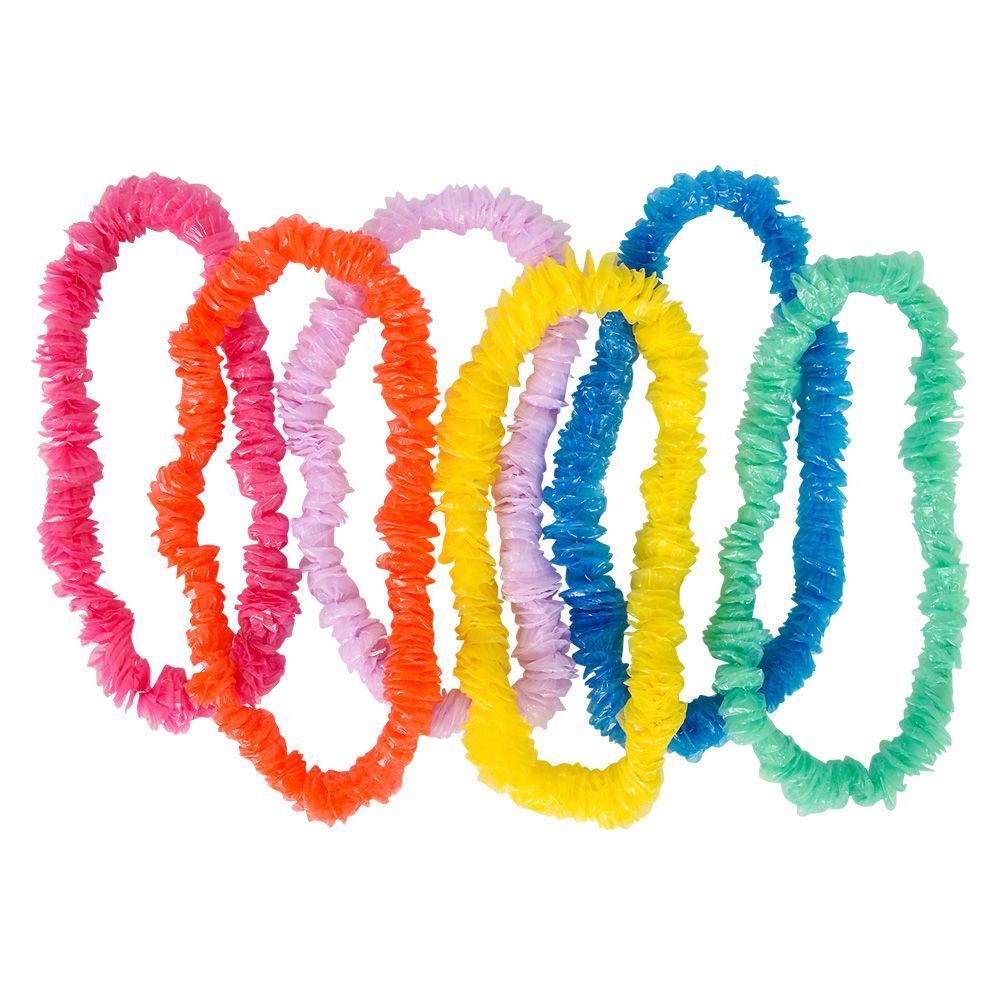 144 pieces Plastic Leis 2.25" 32" Length - Costumes & Accessories