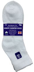 36 Units of Yacht & Smith Women's Diabetic Cotton Ankle Socks Soft NoN-Binding Comfort Socks Size 9-11 White - Women's Diabetic Socks