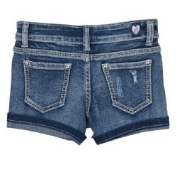 12 Wholesale Girls' Denim Shorts. Size 4-6x