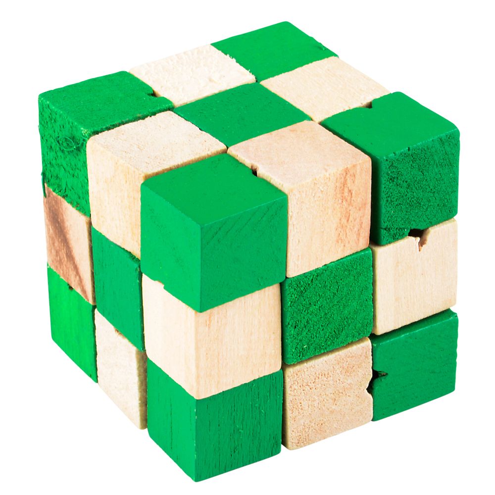 288 pieces 2" Wooden Magic Cube Puzzle - Puzzles