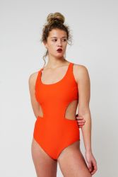 Yacht & Smith Womens Fashion Color Reversible One Piece Bathing Suit Size Small - Womens Swimwear