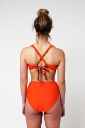 Yacht & Smith Womens Fashion Color Reversible One Piece Bathing Suit Size Small - Womens Swimwear