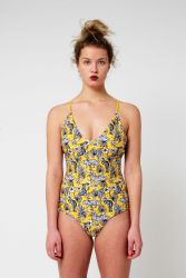 Yacht & Smith Womens Fashion Color Reversible One Piece Bathing Suit Size Medium - Womens Swimwear